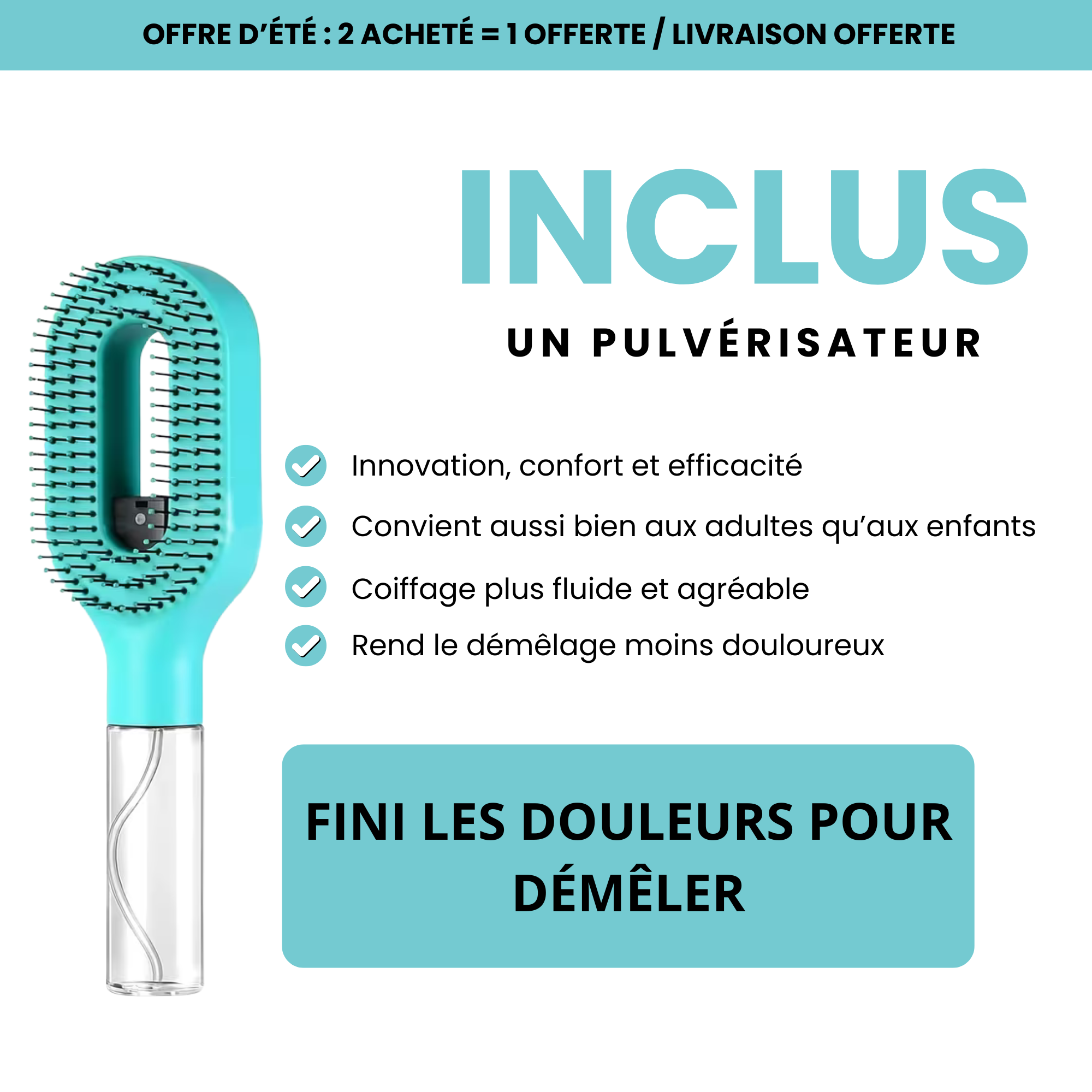 Brosse multifonction NoveaBeauty