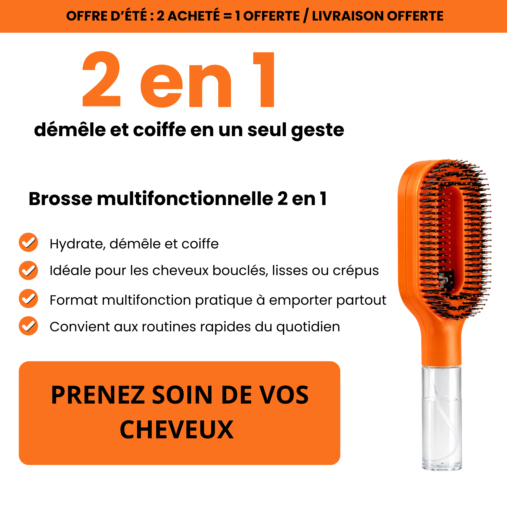 Brosse multifonction NoveaBeauty