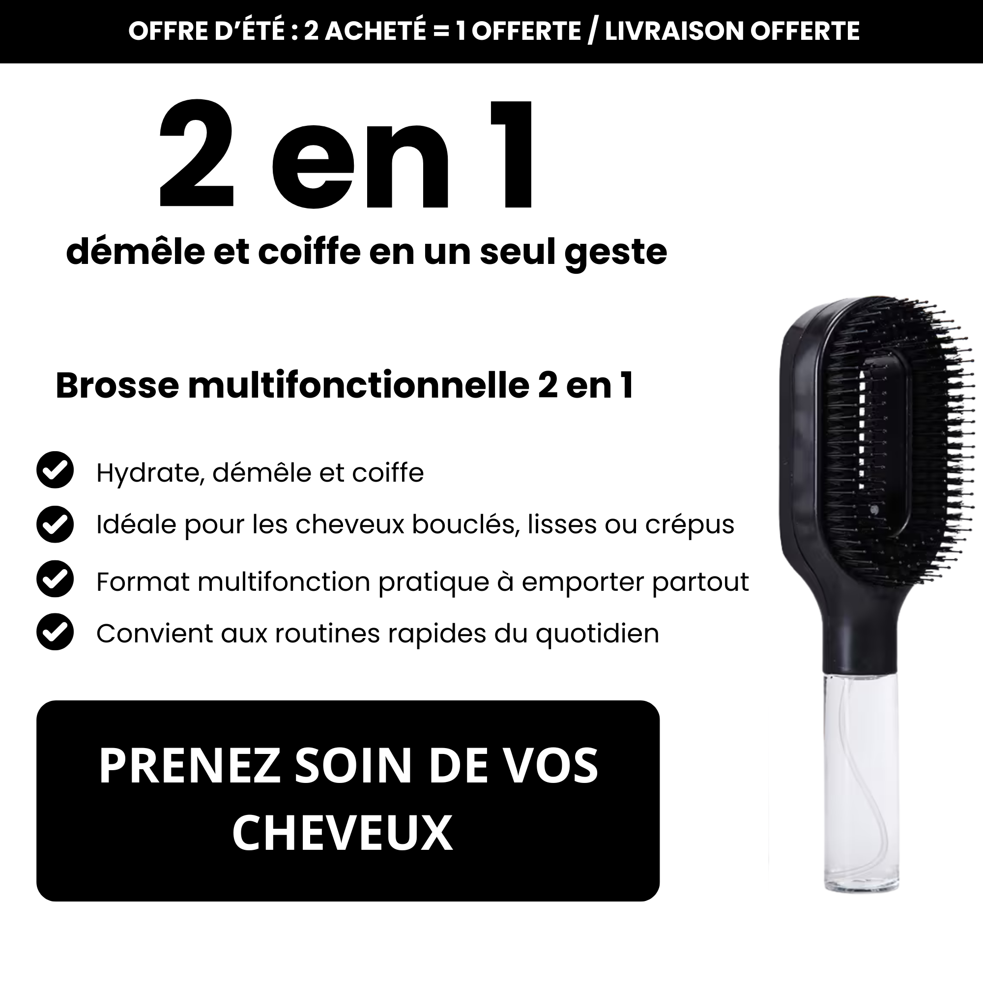 Brosse multifonction NoveaBeauty