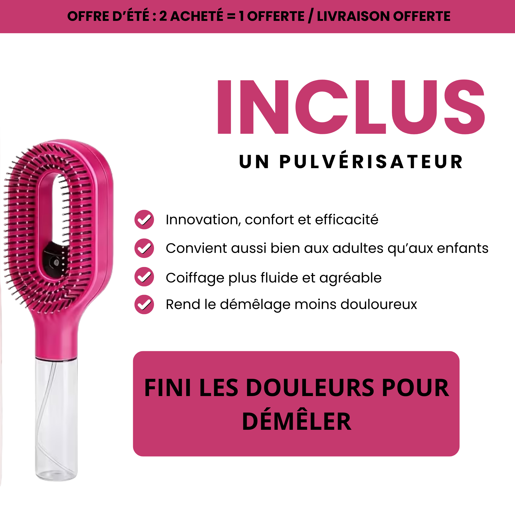 Brosse multifonction NoveaBeauty