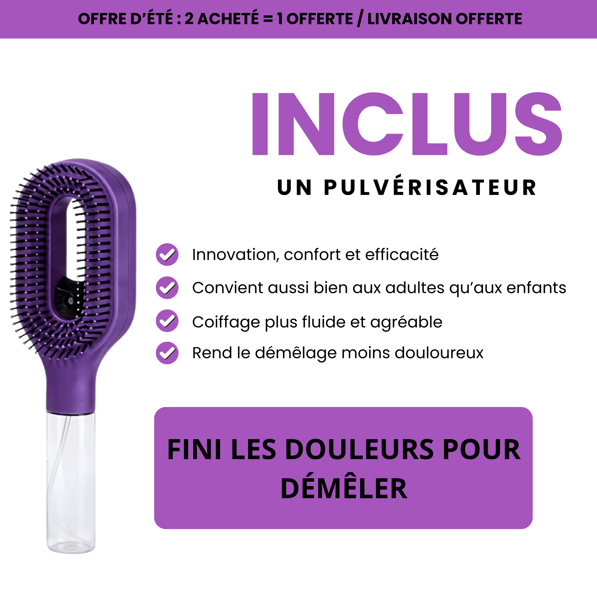 Brosse multifonction NoveaBeauty