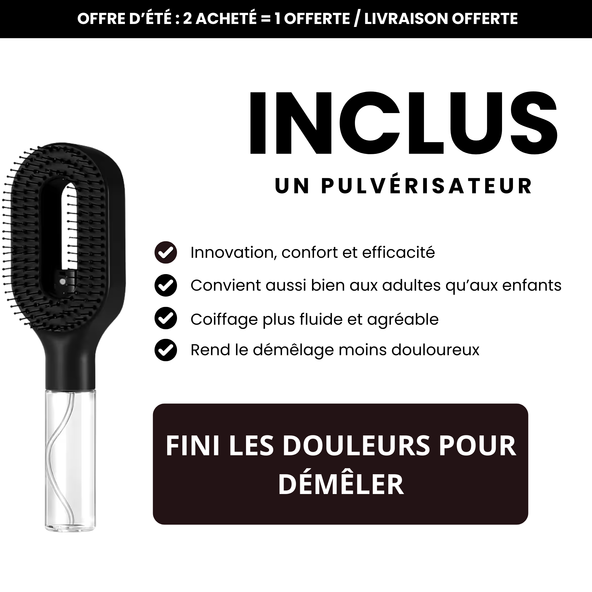 Brosse multifonction NoveaBeauty