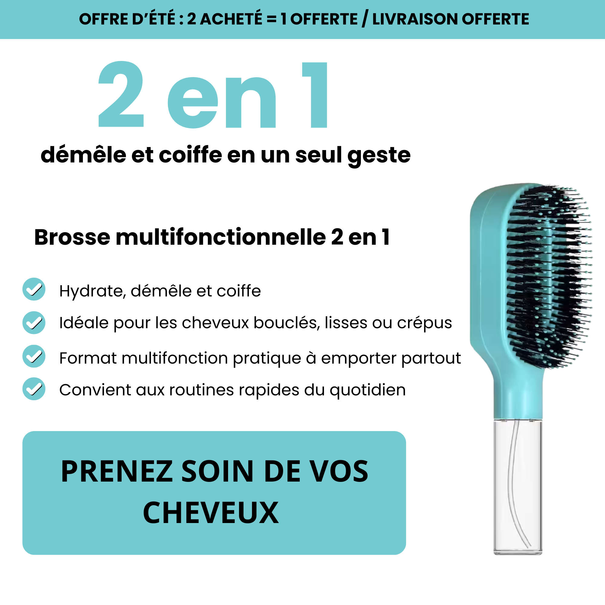 Brosse multifonction NoveaBeauty