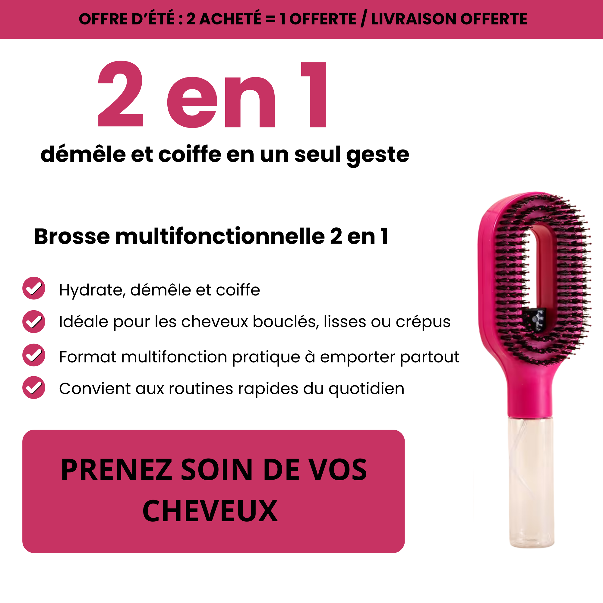 Brosse multifonction NoveaBeauty